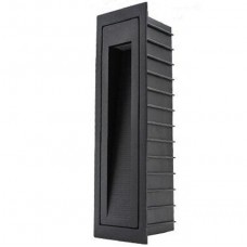 Φωτιστικό Χωνευτό Ορθογώνιο LED 5W 230V 3000K Θερμό Φως Αλουμινίου Μαύρο IP65 96GRFLED015